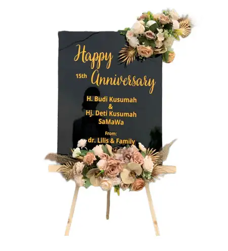 Papan Bunga Akrilik Trayeman