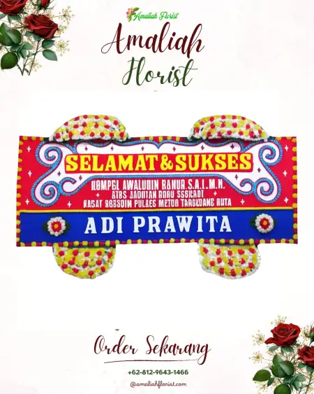 Papan Bunga Ucapan Selamat Trayeman